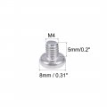 Uxcell M4x5mm Machine Screws Pan Phillips Cross Head Screw 304 Stainless Steel Fasteners Bolts 20pcs