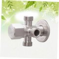 Veemoon 304 Stainless Steel Water 3 Way Valve Hexagonal Hex Wheel