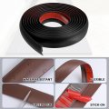 Uxcell Floor Edging Trim Strip Self Adhesive Carpet To Tile Transition For Doorway Edge Height Less Than 3mm 0 12 Black 9 84ft