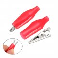Uxcell Alligator Clips Clamps Crocodile Jumper Electric Test Helper With Protective Insulation Cover For Circuit Testing 40pcs
