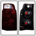 Acanii For Red Smoke 2006-2010 Jeep Commander Tail Lights Lamps Aftermarket Rear Left Right