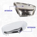 Ecotric Panel Battery Cover Fairing Compatible With 1984-up Yamaha Xv 700 750 1000 1100 Virago Motorcycle Chrome Side