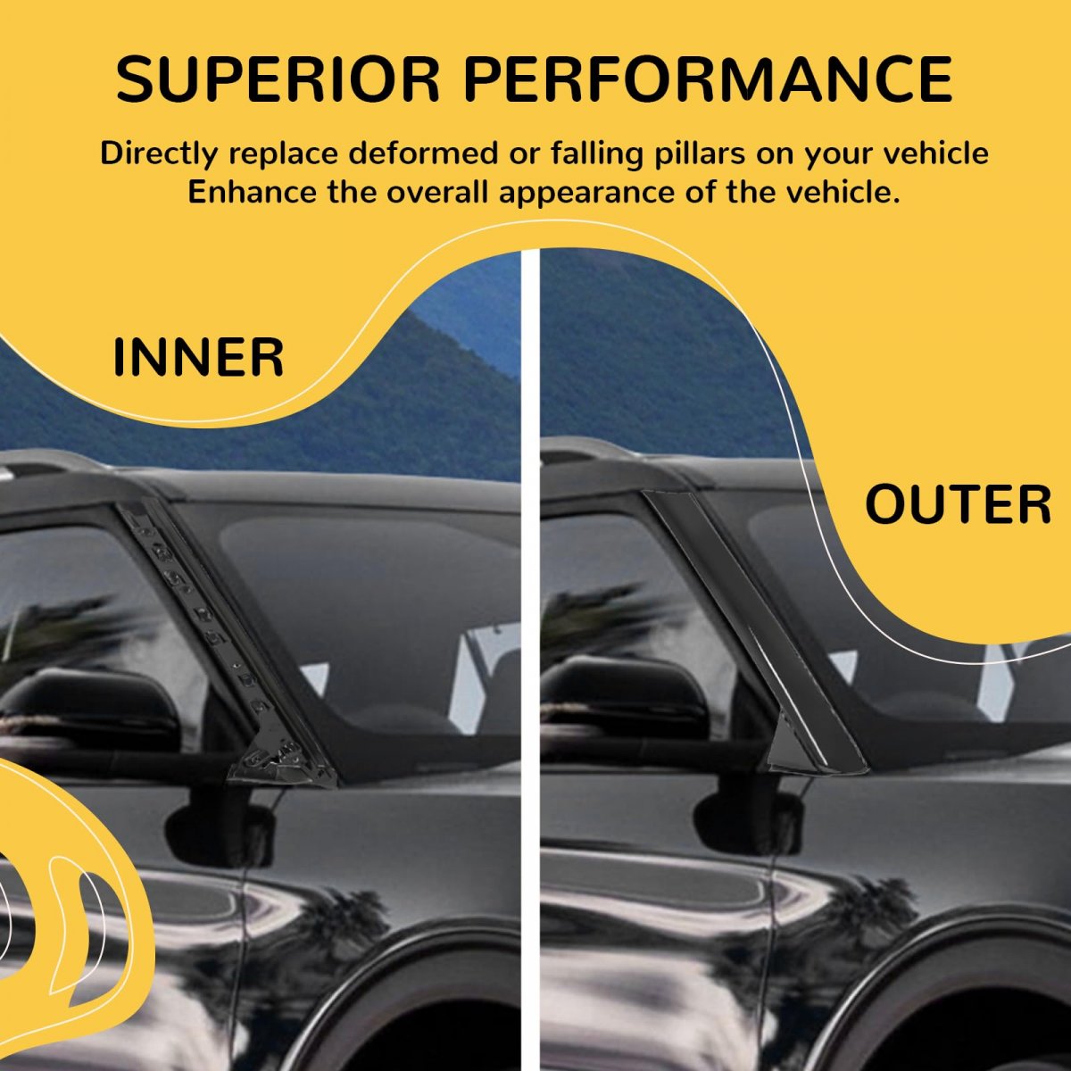 Right Passenger Side Windshield A Pillar Trim For 2011 2019d Explorer Outer And Inner Window Molding Panel Replacement For