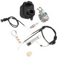 Pw50 Carburetor Kit With Air Filter Throttle And Choke Cable Replacement For Y-zinger 1981-2020