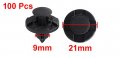Uxcell 100 Pcs Black Plastic Rivet Bumper Lining Clips For Nissan Teana Tiida