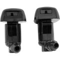 Windshield Washer Nozzle Pair For Lincoln Mkx 2011 2012 2013 2014 2015 Driver And Passenger Side Black Plastic Replaces 
