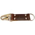 Leather V2 Key Chain Brown Chromexcel Polished Genuine Horween Hand Riveted 4 75 In L X 1 W 0 25 D 
