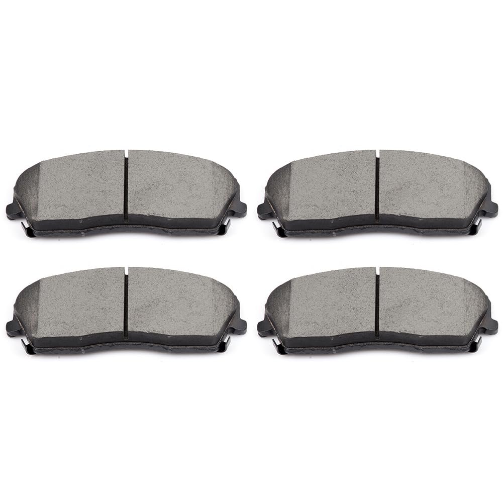 Front D1056 Ceramic 4pcs W Hardware Disc Brake Pad Set