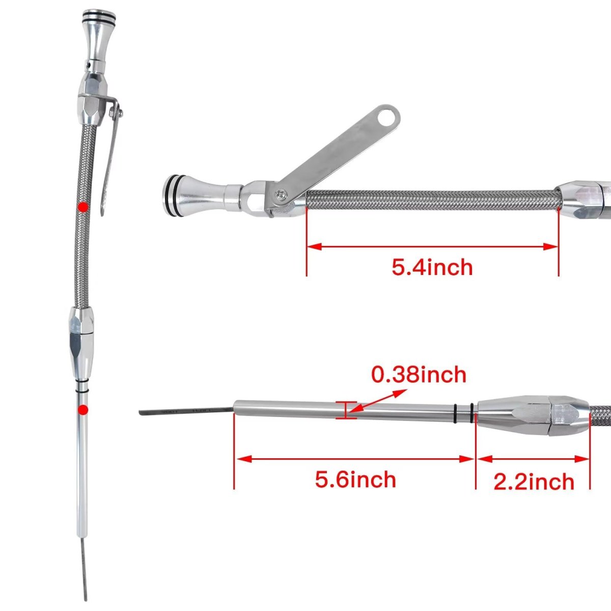 Flexible Oil Dipstick Passenger Side Fit For Oldsmobile 1980 Cutlass Calais Cruiser Salon Suprem V8 5 0 7l