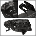 Black Housing Clear Corner Headlight Head Lamps Tool Kit Compatible With Ford Escape 08-12