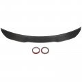 Aintier 1pc Carbon Fiber Spoiler Wing Compatible For 2014-2020 Infiniti Q50 Glossy Black Rear Trunk Tail