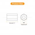 Uxcell 5pcs M6x10x18mm Coupling Nuts Galvanized Carbon Steel Hex Threaded Rod Coupler For Furniture Electronic Industrial