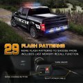 Xridonsen 48 Inch Blue White Tailgate Emergency Lights Strip Rear Window 288 Led Tail Strobe Firefighter Flashing Warning