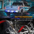 Xridonsen 48 Inch Blue White Tailgate Emergency Lights Strip Rear Window 288 Led Tail Strobe Firefighter Flashing Warning