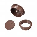 Uxcell Cable Hole Cover 2 Inches Plastic Desk Grommet For Wire Organizer 10 Pcs Brown