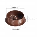 Uxcell Cable Hole Cover 2 Inches Plastic Desk Grommet For Wire Organizer 10 Pcs Brown