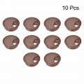 Uxcell Cable Hole Cover 2 Inches Plastic Desk Grommet For Wire Organizer 10 Pcs Brown