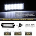 Vipmotoz Full Led License Plate Light For Hyundai Accent Hatchback Elantra Gt 6000k Diamond White 2-pieces Tag Lamp Assembly