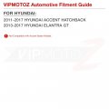 Vipmotoz Full Led License Plate Light For Hyundai Accent Hatchback Elantra Gt 6000k Diamond White 2-pieces Tag Lamp Assembly