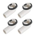 4pcs Air Conditioner Drain Hose Connector Elbow Fitting With Rubber Ring For Mini-split Units And Window Ac Unit 16mm White 