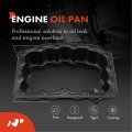 A-premium Lower Engine Oil Pan Sump With Drain Plug Gasket Compatible Ford F-250 350 Super Duty 2011-2018 F-450 550 2011-2017