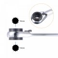 Uxcell 4 In 1 Reversible Ratcheting Wrench 16-17-18-19mm 12 Point Double Box End 72 Teeth Metric Cr-v