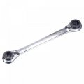Uxcell 4 In 1 Reversible Ratcheting Wrench 16-17-18-19mm 12 Point Double Box End 72 Teeth Metric Cr-v