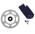 Blue Chain And Sprocket Kit 13 49 112l For Honda Cr250r 1992 1993 Steel Front Rear Sprockets With Non O Ring