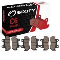 Sixity C6 Front Rear Ceramic Brake Pads For Honda Vf700f Interceptor 1985 Complete Set 