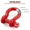 Shackles 3 4 2 Pack Liberrway D Ring Shackle Rugged Unbreakable 28 5 Ton 57000 Lbs Maximum Break Strength With 7 8 Pin Bow 