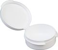 Consolidated Plastics Hinged Lid Vial Poly-con Container 1 4 Oz White 100 Piece 