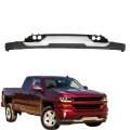 Front Lower Bumper Primed With Tow Hook Holes And Chrome Skid Plate Replacement For Silverado 1500 Z71 2016-2019 84029815 