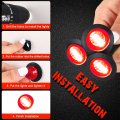 100 Pieces 3 4 Round Led Side Marker Lights Leds Front Rear Indicator Turn Signal Ip68 Waterproof For Truck Trailer Lorry Bus