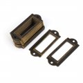 Uxcell File Drawer 59 X 23mm Label Tag Name Card Holder Bronze Tone 30pcs