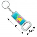 Graphics More Peeps Hatching Out Of Plastic Easter Egg Keychain Rectangle Chrome Plated Metal Bottle Cap Opener