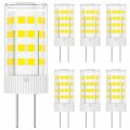 G4 Led Bulb 5w T3 Jc Bi Pin Base 12 Volt Daylight White 6000k 40w Halogen Replacement For Outdoor Landscape Deck Stair Path 