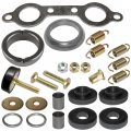 Caltric Exhaust Muffler Silencer Kit Compatible With Polaris Sportsman Forest 800 6x6 2015