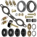 Caltric Exhaust Muffler Silencer Kit Compatible With Polaris Sportsman Forest 800 6x6 2015