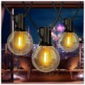 Daybetter 10ft Outdoor String Lights Waterproof Plug In White G40 Globe Led Patio With Edison Bulbs Connectable Outside Light 