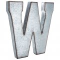 Huge 20 Metal Alphabet Wall Da Cor Letter W Rusted Edge Galvanized 
