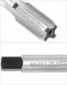 Metric Taper And Plug 2 Pack M12 X 1 25 Right Hand Thread Tap Precision- Cut Hss Tool With Square End Round Shank