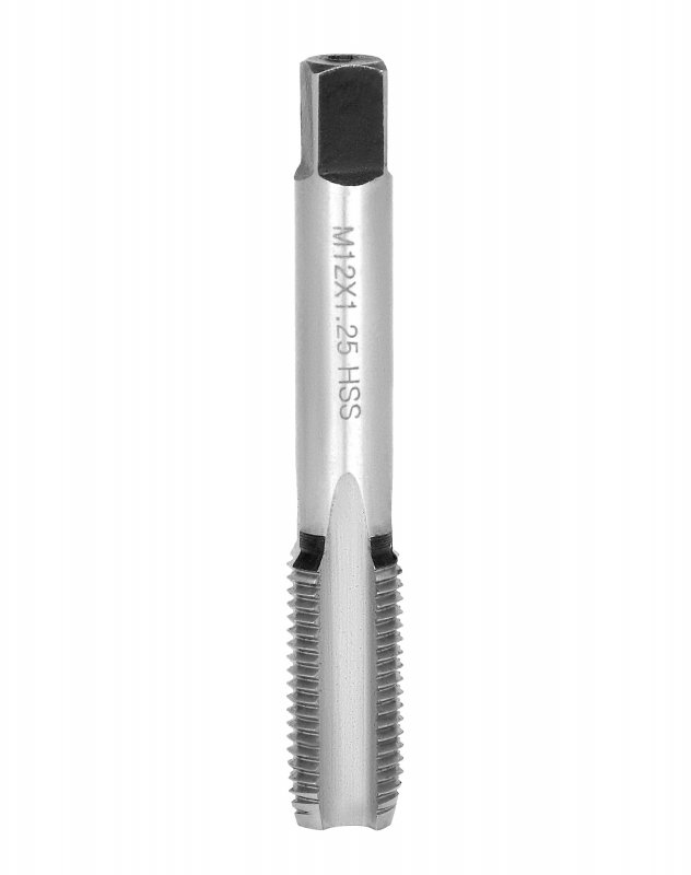 Metric Taper And Plug 2 Pack M12 X 1 25 Right Hand Thread Tap Precision- Cut Hss Tool With Square End Round Shank