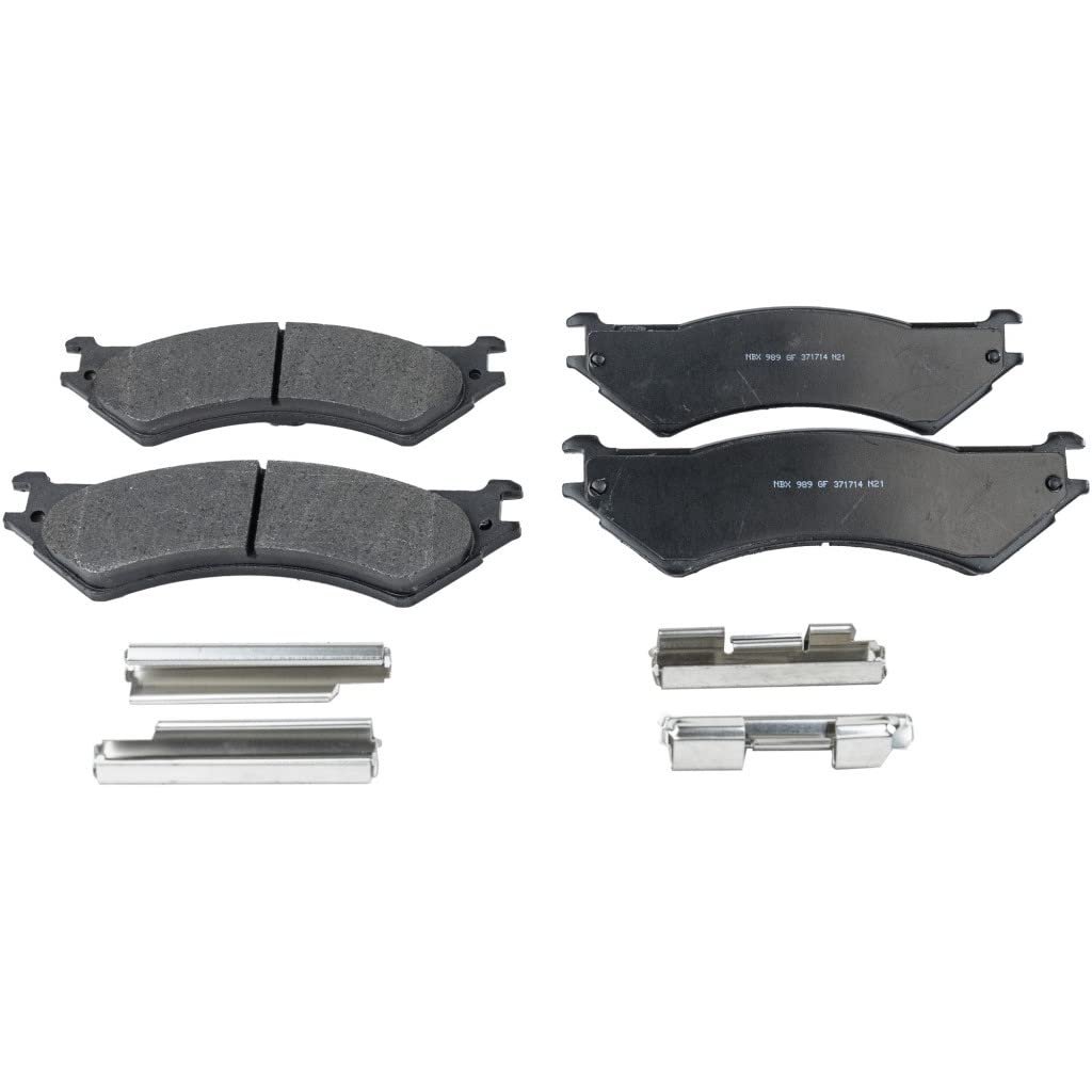 Brake Pads 4 Wheel Front And Rear Set For 2004d F-150 Heritage Replacement For F75z2001aa Surestop Pro Line Series Standard