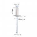 Uxcell Blind Rivets 304 Stainless Steel Pull Core Decoration 5mm Diameter 13mm Grip Length Silver Tone 25pcs