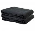 Mytee Products 2 Pack Small Black Sound Dampening Blanket With Grommets 48 X Moving Absorption Cotton Polyester Woven Machine 
