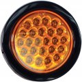 All Star Truck Parts 4 Round Led Recessed Amber Strobe Light 24 Dot Sae Approved Marked Waterproof Super Bright High Powered 