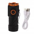 10000lm Mini Flashlight Super Bright Pocket Edc Flash Light Clip 5 Modes Usb Rechargeable Waterproof Compact For Camping Hiking 