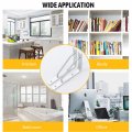 Mromax 2pcs Shelf Bracket 14 X 8 7inch 110lbs Heavy-duty Aluminum Alloy Support Corner Brace L Brackets Silver Tone