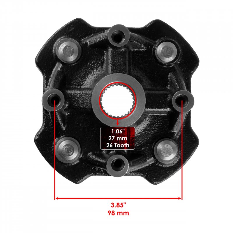 Front Left Or Right Wheel Hub 44615-hr3-a20 For Honda Rancher 420 Trx420 And Foreman 500 Trx500 Trx520 Models 2014 To 2022