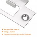 Uxcell Door Strike Plate 2pcs 68mm X 39mm 201 Stainless Steel Latch Deadbolt For Frame Jamb Silver
